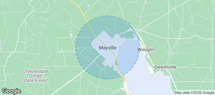 Mayville Airbnb map